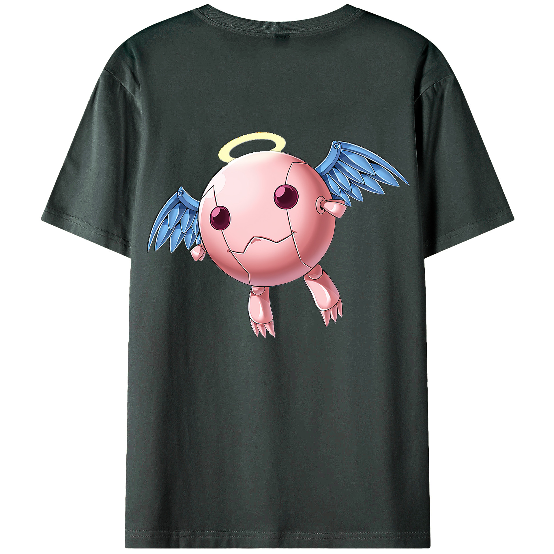 （画像用） 遊☆戯☆王 Yu-Gi-Oh! 綿100％ メンズ半袖Tシャツ（バックプリント） 通気性